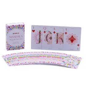 10x Cartas de Jogo & Oráculo - Mandala - Simetria em Caleidoscópio