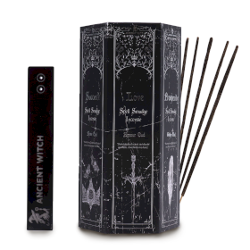 Expositor de Incenso em Pirâmide – Pack Inicial de 5 Aromas Incensos Ancient Witch
