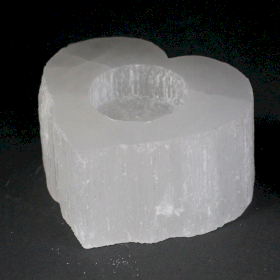 Castiçal de Coração Selenite