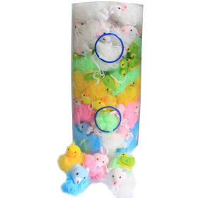 120x Tubos de exibição Scrunchie - Animal De Algodão 27gr 5 typos