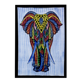 Arte de Algodão para Parede - Elefante