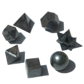 Conjunto de pequenas pedras de chakra (forma arredondada)