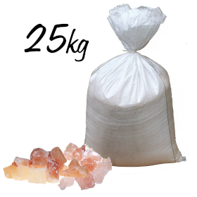 Pedaços de sais de banho do Himalaia rosa- 25kg Saco