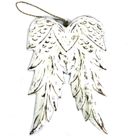 Asa de anjo dupla artesanal - 31cm