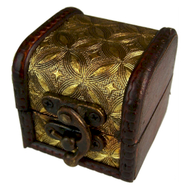 6x Mini Caixa Colonial - Ouro