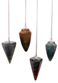 3x Pêndulos mágicos de pedras - Sanguinaria