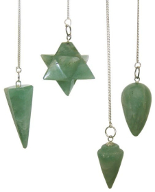 3x Pêndulos mágicos de pedras - Aventurina Verde