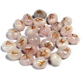Bolsinhas com Pedras Rune Indiano - Quartzo rosa
