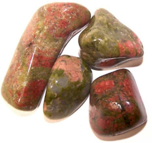 24x Pedras Preciosas - Unakite