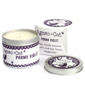 6x Velas enlatadas - violeta de Parma