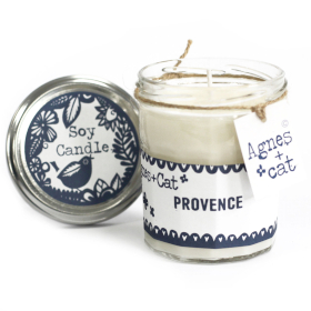 Vela em Jarra de Vidro - Provença