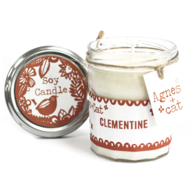 6x Velas em Jarra de Vidro - Clementine