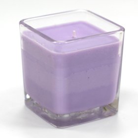 6x Velas de cera de Soja sem Etiqueta - Lavanda y albahaca