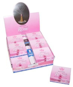 12x Incenso Rosa fresca Dhoop Conos