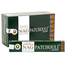 Box of 12 paco 15g Golden Nag - PATCHOULI