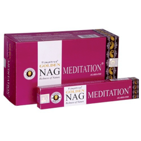 Box of 12 paco 15g Golden Nag - MEDITATION