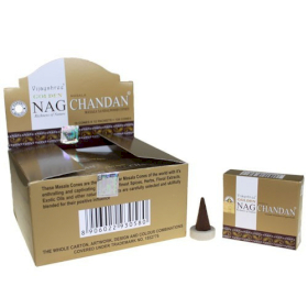 Box of 12 paco 15g Golden Chandan Cone