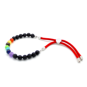 Pulseira- Chakra de Pedra de Lava