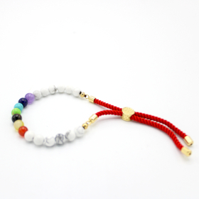 Bracelete - White Howlite Chakra