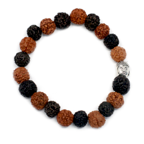 6x Pulseira Rudraksha Japa Mala Buda - Mix