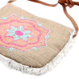 Bolso de Juta - Bordado Mandala