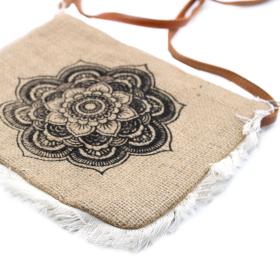 Bolso de Juta - Bordado de Mandala