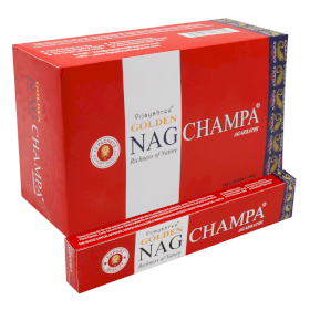 12x 15g Golden Nag - Incenso Champa