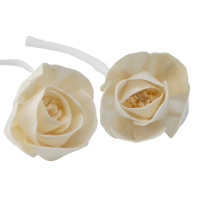 12x Flores difusoras naturais - Lrg Rose on String