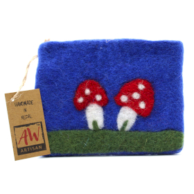 3x Natural Felt Case (sort) - Mystic Mushrooms