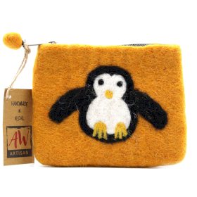 3x Capa de feltro natural (variedade) - Cute Penguin