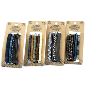 8x Conjuntos de pulseiras masculinas - Moody & Blue (asst)