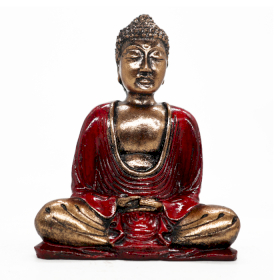 Vermelho Buda e dourado - médio