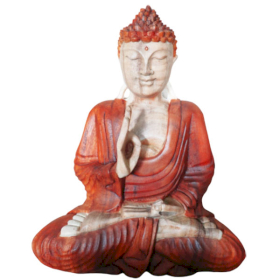 Estátua de Buda feita à mão - transmissão de ensino de 30 cm