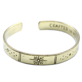 12x Pulseira de inspiração - Bronze Snrise, Galáxia, Estrelas, Terra