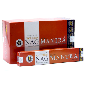 12x 15g Golden Nag - Incenso Mantra