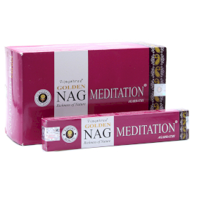 12x 15g Golden Nag - Incenso de meditación