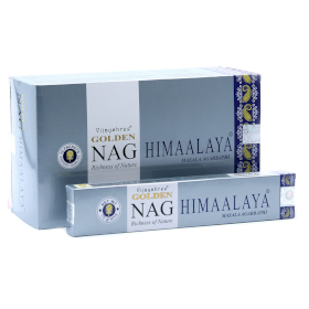 12x 15g Golden Nag - Incenso del Himalaya