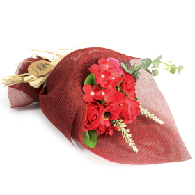 Buquês de flores de sabão- vermelho
