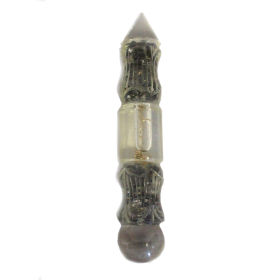 Orgonite-Água- 14 cm esculpida em cobre e joias