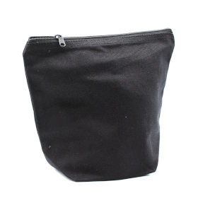 6x Bolsa de higiene de algodão preto 10 onças - bolsa média