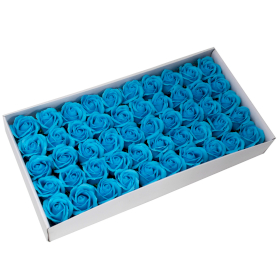 50x Flores Artesanas de sabão  - azul