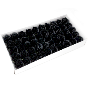 50x Flores Artesanas de sabão  - negra