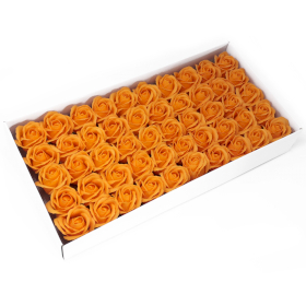 50x Flores Artesanas de sabão  - laranja