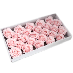 25x Flores Artesanas de sabão deco grande - rosa bebé
