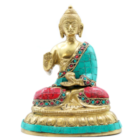 Figura de Buda de Cobre - bênção - 15cm