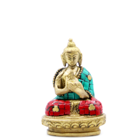 Figura de Buda de cobre - bênção - 7,5 cm