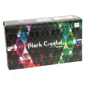 12x Incenso Satya Black Crystal Incense - 15g