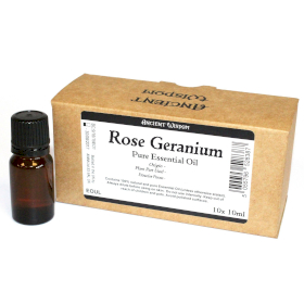 10x Óleos Essenciais sem etiqueta 10ml - Gerânio Rosa