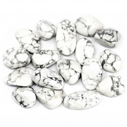 20x Pedras Preciosa Africana - Howlite Branco