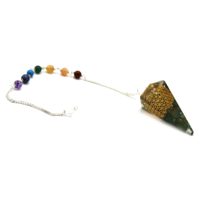 Orgonite Power Chakra Pendulum - Flor da Vida